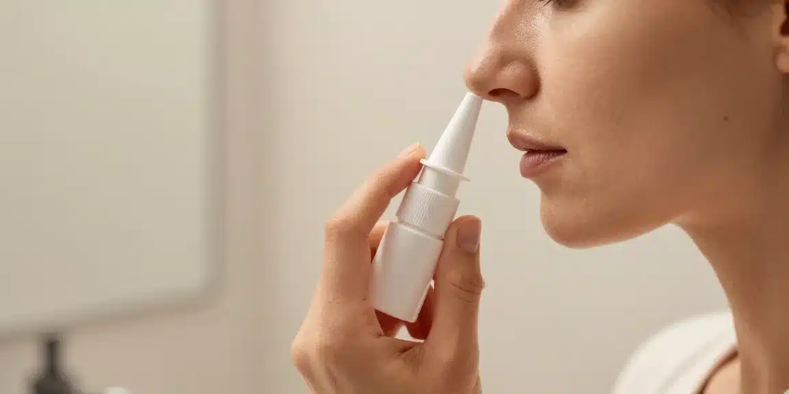 utilisation spray nasal adulte technique correcte