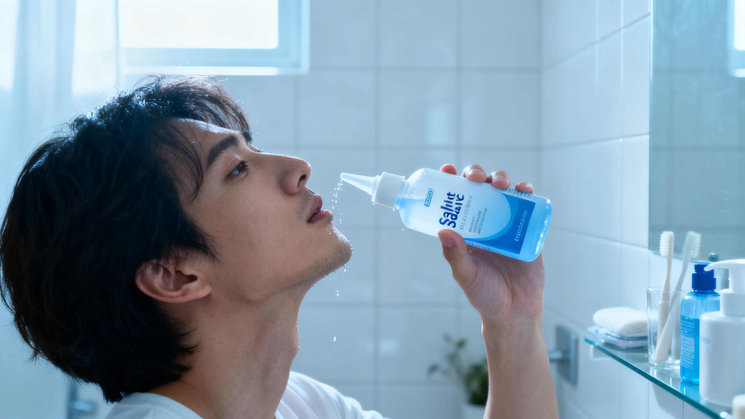 Sinusite maxillaire — anatomie et lavage nasal
