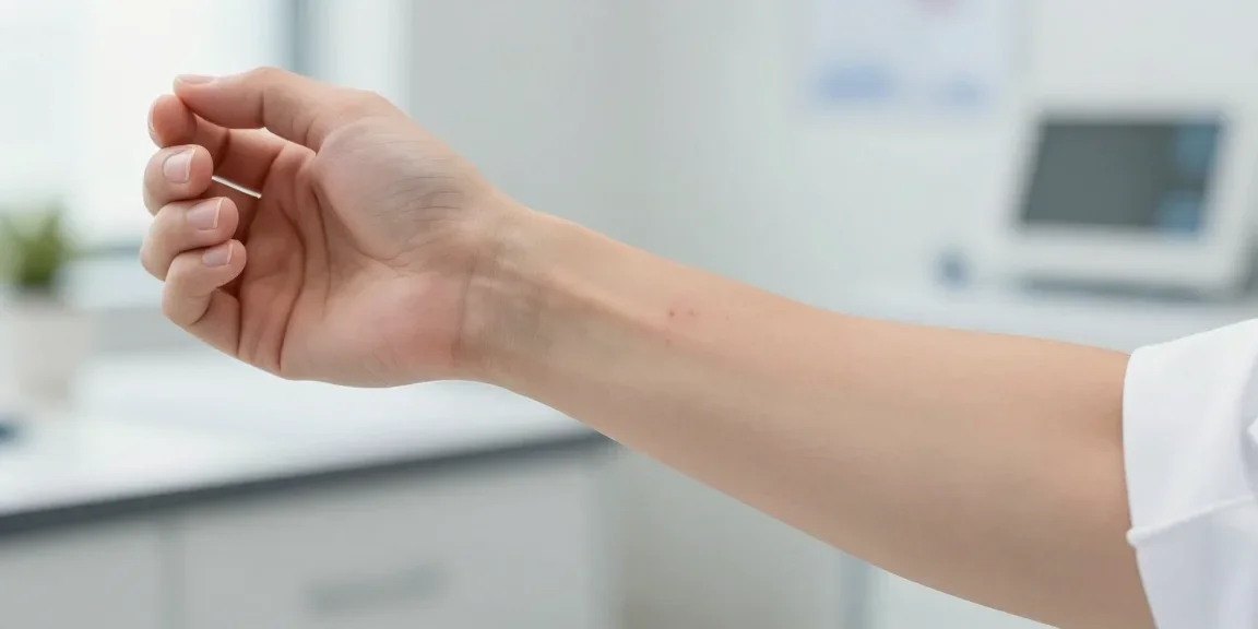 Test allergologique prick-test sur avant-bras pour diagnostic rhinite allergique