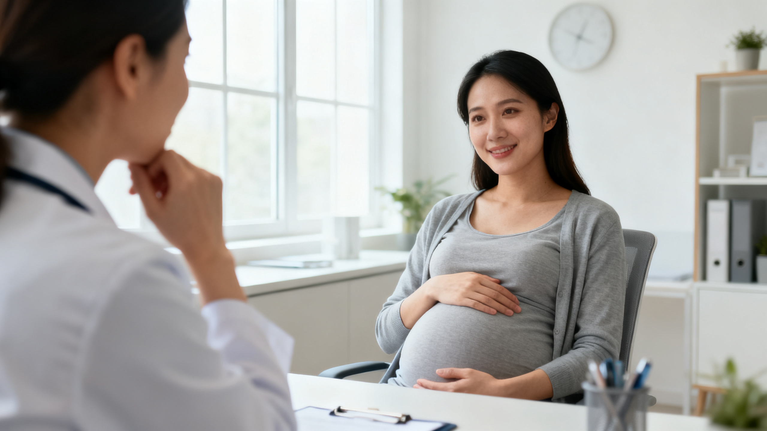 Consultation médicale pour rhinite de grossesse avec gynécologue